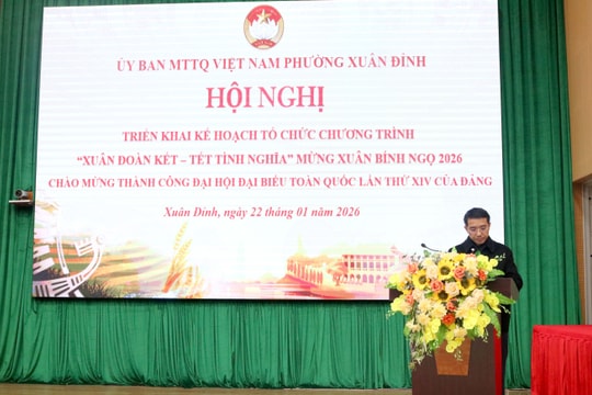 Phường Xuân Đỉnh triển khai “Xuân đoàn kết - Tết nghĩa tình” chào mừng thành công Đại hội XIV của Đảng