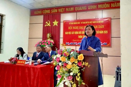 Xã Nội Bài tổ chức điểm thàng công Hội nghị đại biểu Nhân dân năm 2026