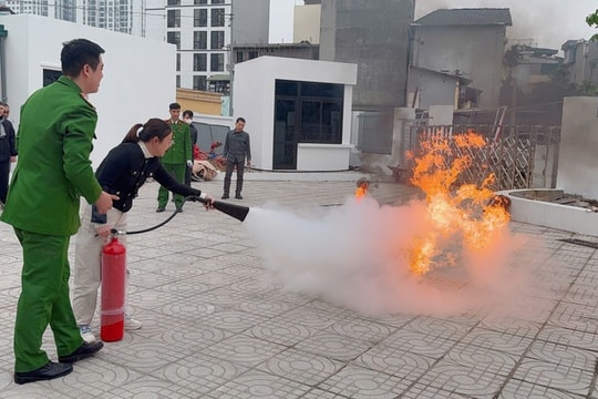 Phường Tương Mai tuyên truyền, phổ biến kiến thức về phòng cháy, chữa cháy