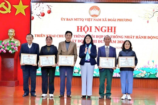 Ủy ban Mặt trận Tổ quốc Việt Nam xã Đoài Phương: Phát động thi đua năm 2026
