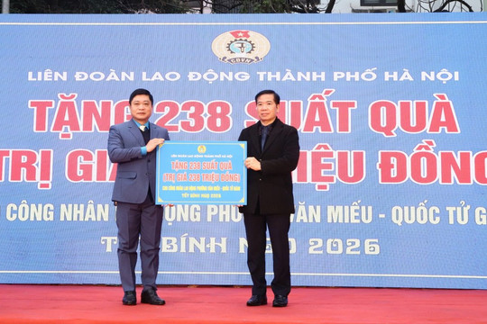 "Tết Sum vầy" 2026 phường Văn Miếu - Quốc Tử Giám: Lan tỏa yêu thương đến đoàn viên, người lao động