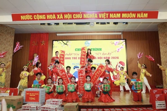 Mang “Xuân yêu thương - Tết ấm áp” đến Làng trẻ em Birla Hà Nội