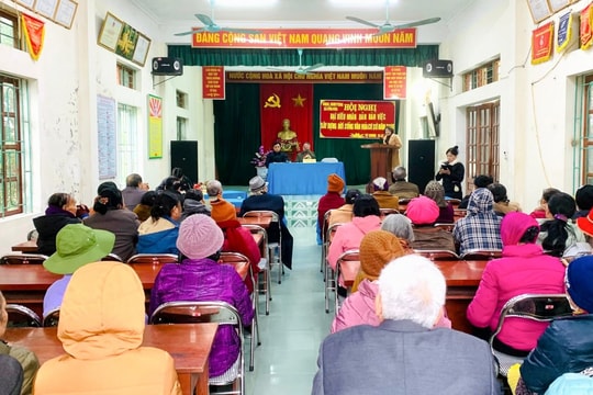 Xã Ứng Hòa hoàn thành tổ chức Hội nghị đại biểu nhân dân các thôn năm 2026