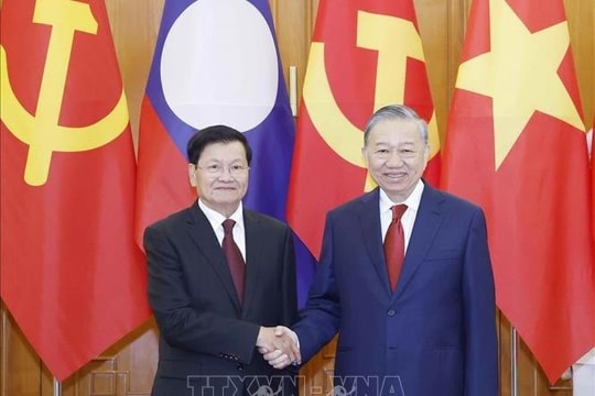 Tổng Bí thư Tô Lâm hội đàm với Tổng Bí thư, Chủ tịch nước Lào Thongloun Sisoulith