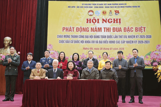 Nghĩa Đô: phát động đợt thi đua đặc biệt chào mừng thành công Đại hội XIV của Đảng