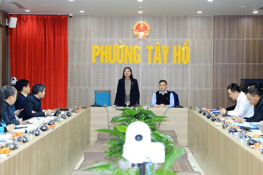 HĐND TP Hà Nội giám sát công tác chuẩn bị bầu cử tại Tây Hồ, Phú Thượng