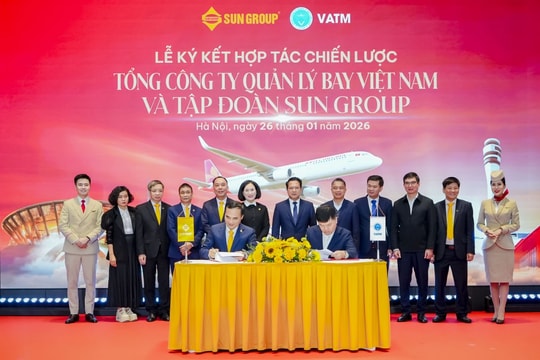 Sun Group hợp tác Tổng công ty Quản lý bay Việt Nam: Hướng tới chuẩn mực khai thác xanh và bền vững