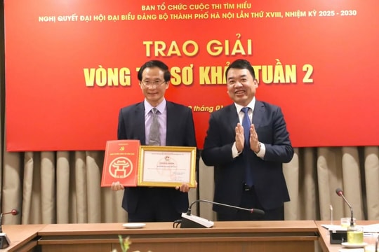 Cầu Giấy: Gương mẫu đi đầu trong Cuộc thi tìm hiểu Nghị quyết Đại hội Đảng bộ thành phố Hà Nội
