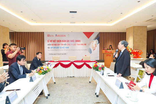 Đại học Duy Tân ký kết hợp tác với MKLaw, gắn đào tạo luật với thực tiễn hành nghề