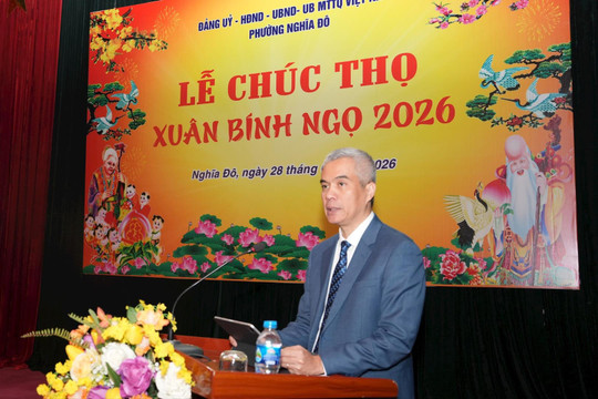 Mừng thọ gần 1.700 người cao tuổi phường Nghĩa Đô dịp Xuân Bính Ngọ 2026