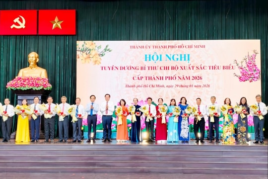 TP Hồ Chí Minh tuyên dương 233 Bí thư Chi bộ xuất sắc tiêu biểu cấp thành phố năm 2026