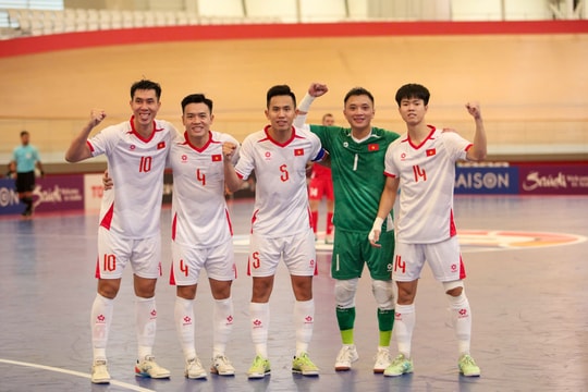 Thắng Lebanon, đội tuyển futsal Việt Nam rộng cửa vào tứ kết châu Á