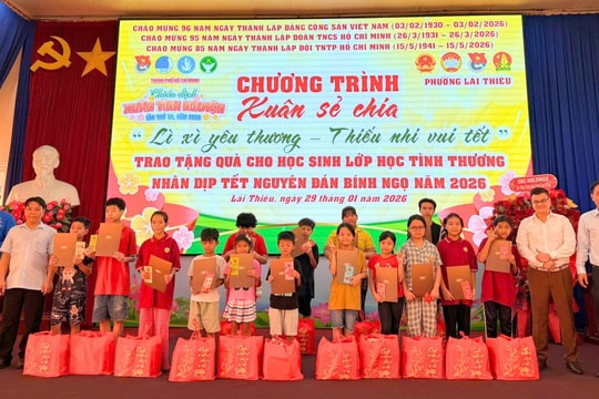 TP Hồ Chí Minh Phường Lái Thiêu mang "Xuân sẻ chia" đến với người nghèo, yếu thế