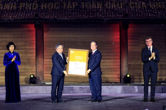Hà Nội đón nhận danh hiệu Thành phố học tập toàn cầu của UNESCO