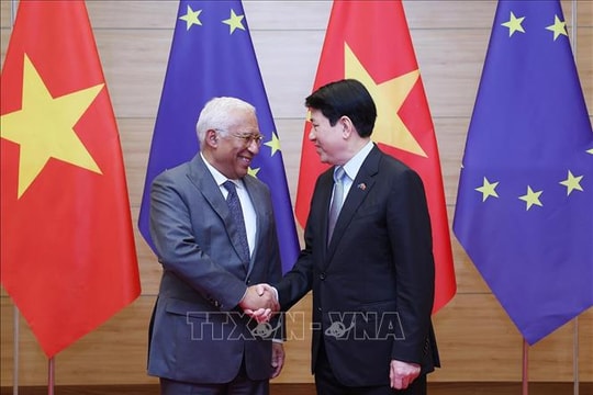 Chủ tịch nước chủ trì chiêu đãi trọng thể Chủ tịch Hội đồng châu Âu