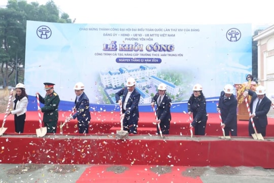Khởi công cải tạo, nâng cấp Trường THCS Nam Trung Yên
