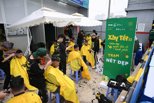 “Xây Tết” cho hơn 1.100 công nhân xây dựng tại Hà Nội