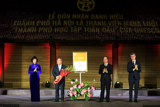 Hà Nội đón nhận danh hiệu thành viên Mạng lưới Thành phố học tập toàn cầu của UNESCO
