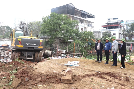 Hoàng Mai: Cưỡng chế, thu hồi đất để xây dựng tuyến đường nối Khu đô thị Đồng Tàu - Giải Phóng