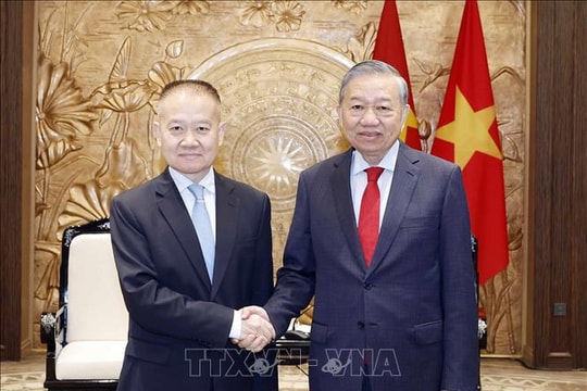 Tổng Bí thư Tô Lâm tiếp Đặc phái viên của Tổng Bí thư, Chủ tịch nước Trung Quốc Tập Cận Bình