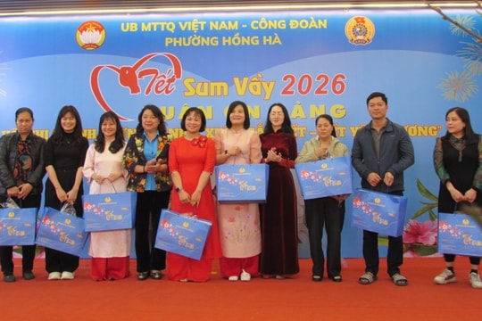 Công đoàn phường Hồng Hà: Nhiều hoạt động chăm lo, gắn kết đoàn viên nhân dịp Tết Nguyên đán