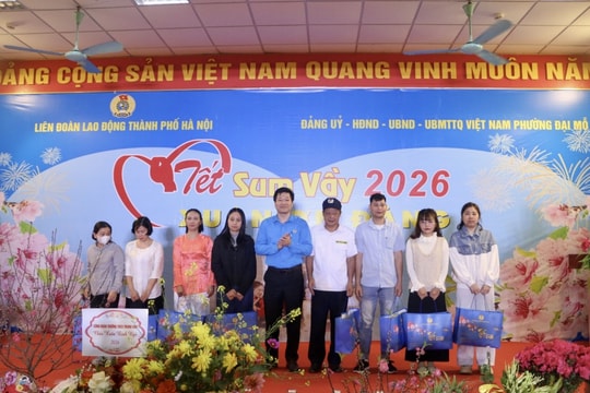 Phường Đại Mỗ chung tay chăm lo Tết cho đoàn viên, người lao động và Nhân dân