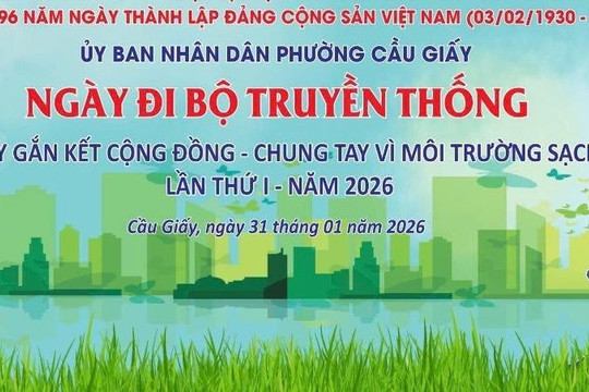 Phường Cầu Giấy tổ chức Ngày đi bộ truyền thống