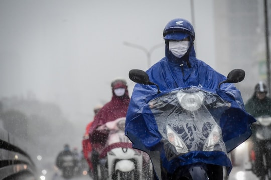 Không khí lạnh tăng cường, Hà Nội mưa và chuyển rét