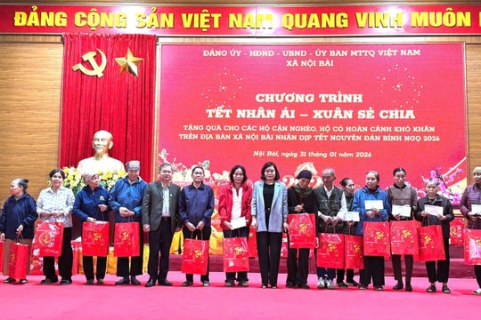Xã Nội Bài: Chương trình “Tết nhân ái - Xuân sẻ chia” lan tỏa thông điệp yêu thương