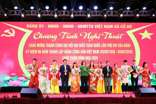 Xã Cổ Đô lan tỏa không khí mừng Đảng, mừng xuân