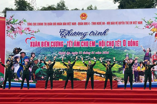 Nghệ An: ấm áp chương trình "Xuân biên cương – Tết ấm cho em – Hội chợ Tết 0 đồng”