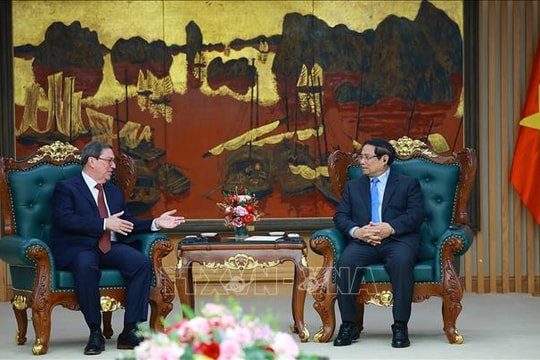 Thủ tướng Phạm Minh Chính tiếp Đặc phái viên Đảng, Chính phủ Cuba