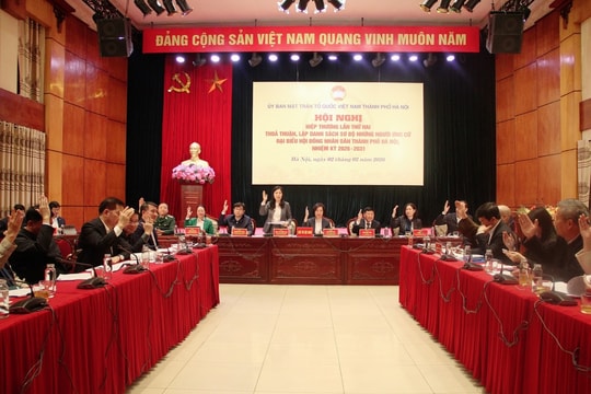 Hà Nội thông qua danh sách sơ bộ ứng cử viên đại biểu Quốc hội và HĐND Thành phố