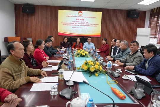 Phường Phú Diễn tổ chức Hội nghị hiệp thương lần thứ Hai thỏa thuận, lập danh sách sơ bộ người ứng cử đại biểu HĐND nhiệm kỳ 2026 - 2031