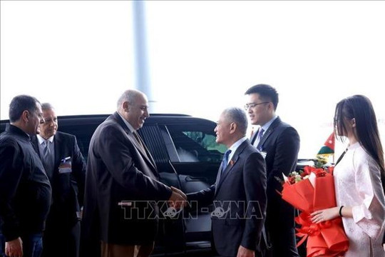 Chủ tịch Hạ viện Jordan đến Hà Nội, bắt đầu thăm chính thức Việt Nam