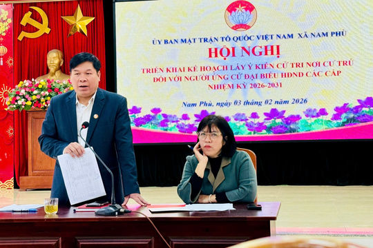 Xã Nam Phù (Hà Nội) Lấy ý kiến cử tri đối với người ứng cử đại biểu HĐND