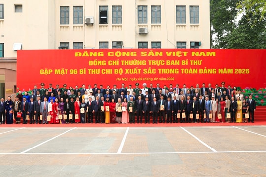 Thường trực Ban Bí thư gặp mặt 96 bí thư chi bộ tiêu biểu