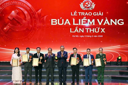 Tổng Bí thư Tô Lâm dự Lễ tuyên dương Bí thư Chi bộ xuất sắc và trao Giải Búa liềm Vàng lần thứ X