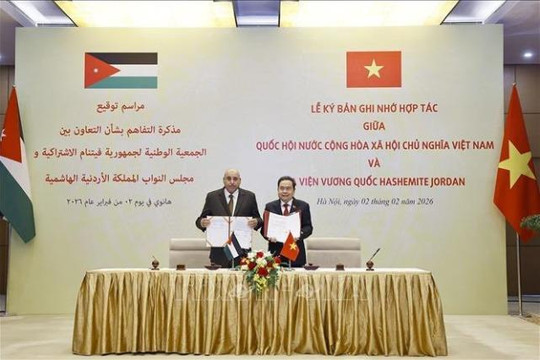 Chủ tịch Quốc hội Trần Thanh Mẫn hội đàm với Chủ tịch Hạ viện Vương quốc Jordan