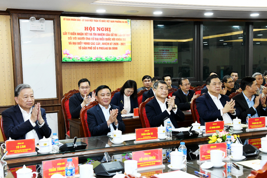Tổng Bí thư Tô Lâm dự Hội nghị lấy ý kiến cử tri nơi cư trú đối với người ứng cử đại biểu Quốc hội khóa XVI