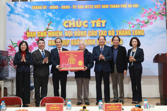 Lãnh đạo Thành phố Hà Nội thăm, chúc Tết Câu lạc bộ Thăng Long