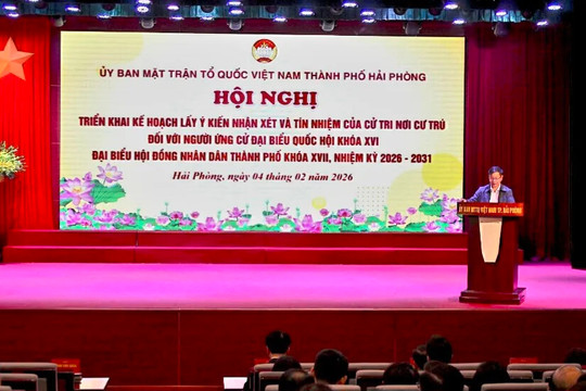 Hải Phòng: triển khai lấy ý kiến cử tri nơi cư trú với người ứng cử đại biểu Quốc hội và HĐND