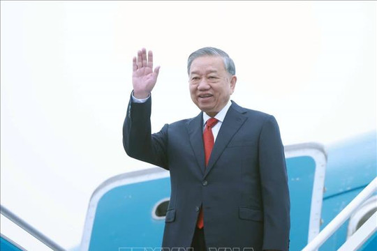 Tổng Bí thư Tô Lâm lên đường thăm cấp Nhà nước tới Lào