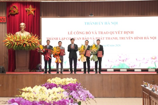 Công bố quyết định thành lập Cơ quan Báo và Phát thanh, Truyền hình Hà Nội