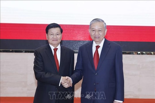 Tổng Bí thư Tô Lâm kết thúc tốt đẹp chuyến thăm cấp Nhà nước tới Lào