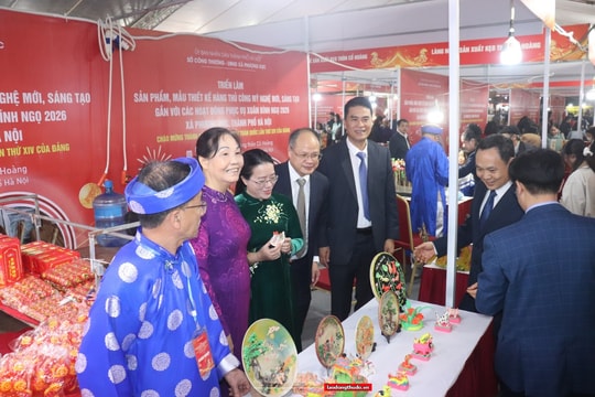Triển lãm thủ công mỹ nghệ Xuân Bính Ngọ 2026: Thúc đẩy tiêu dùng và sáng tạo làng nghề