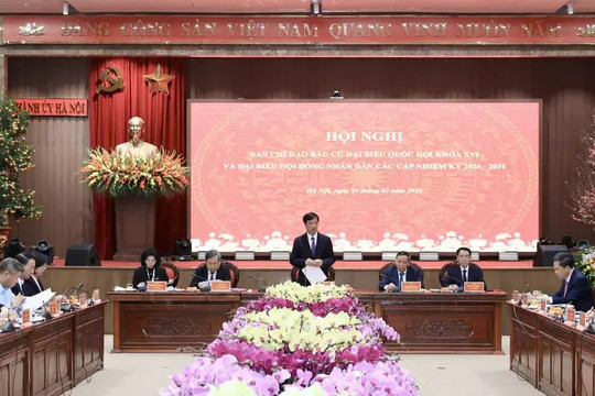 Đồng chí Nguyễn Duy Ngọc chủ trì họp Ban Chỉ đạo bầu cử thành phố Hà Nội