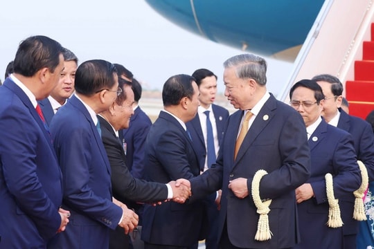 Tổng Bí thư Tô Lâm bắt đầu chuyến thăm cấp Nhà nước tới Vương quốc Campuchia