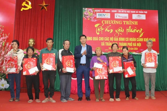 “Tết ấm yêu thương” về với xã Trần Phú trong những ngày giáp Tết