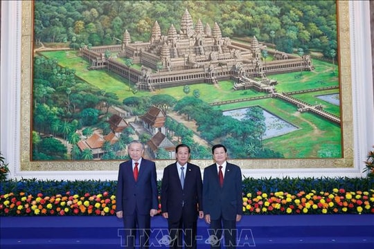 Tổng Bí thư Tô Lâm đồng chủ trì cuộc gặp giữa Người đứng đầu ba Đảng Việt Nam - Campuchia - Lào